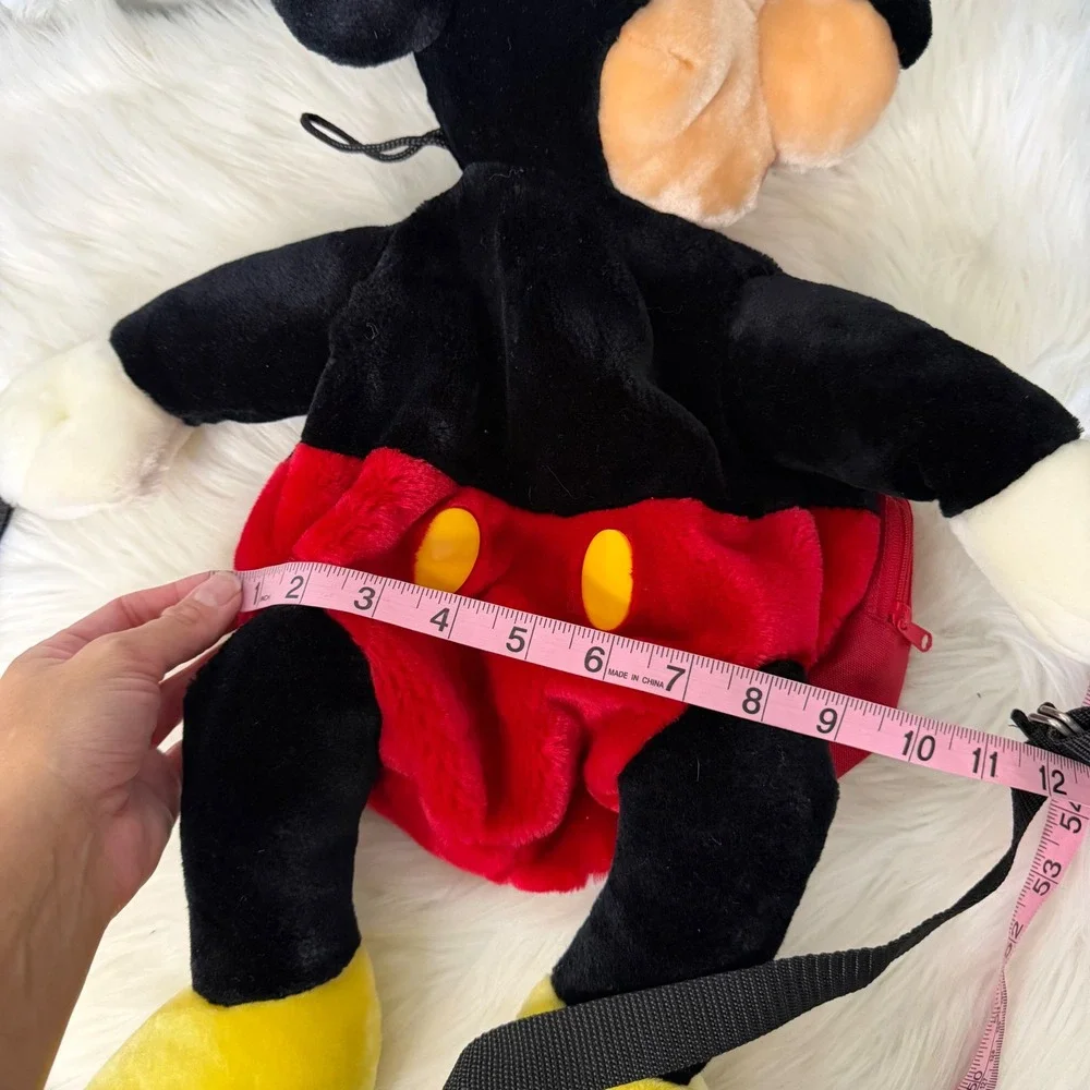 Vintage Disney Mickey Mouse Plush Backpack Disneyworld Disneyland
